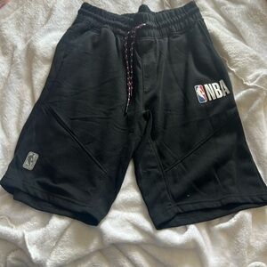 Boys, NBA, black gym shorts size small - no team shown
